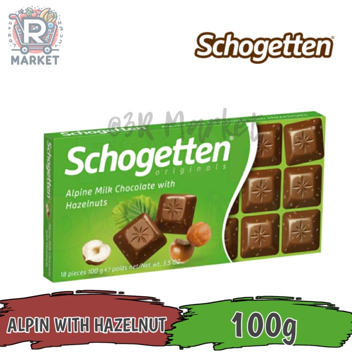

Schogetten Alpine Milk Chocolate With Hazelnut Chocolate Schogetten Bar