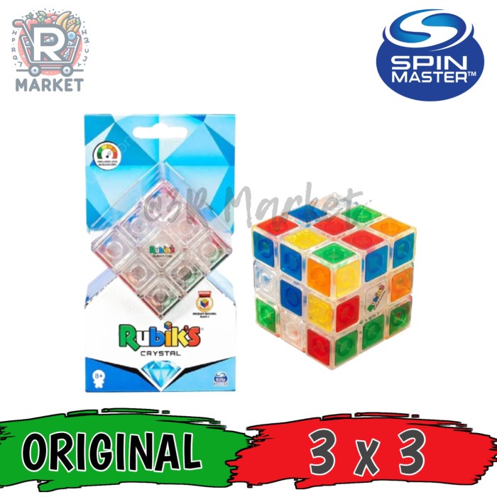 

Mainan Rubik's Crystal Spin Master Game 3x3 Original