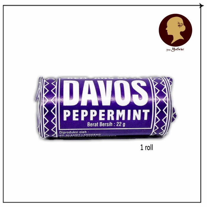 

EJ314 Permen DAVOS mint roll candies traditional cemilan instan makanan ring STOK TERBATAS