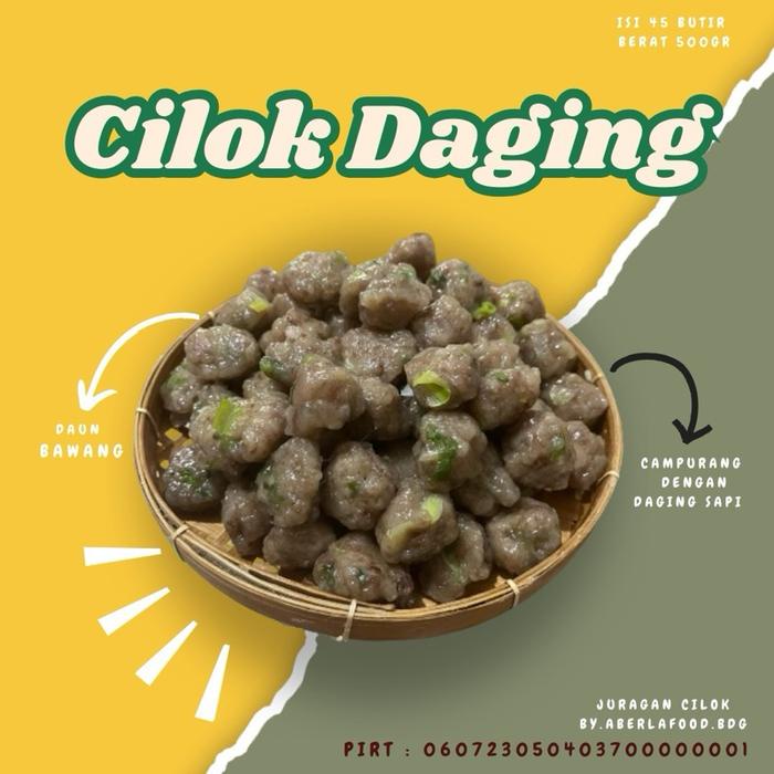 

NW130 Juragan Cilok - Cilok daging kriwil bawang isi 40an topping seblak cemilan Food Pedas Instan