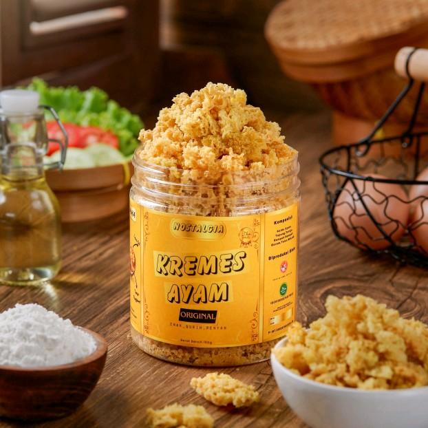 

IM532 Kremes Ayam Nostalgia 150gram Makanan Food Snack Merah Oil Cemilan keripik & camilan isi Putih