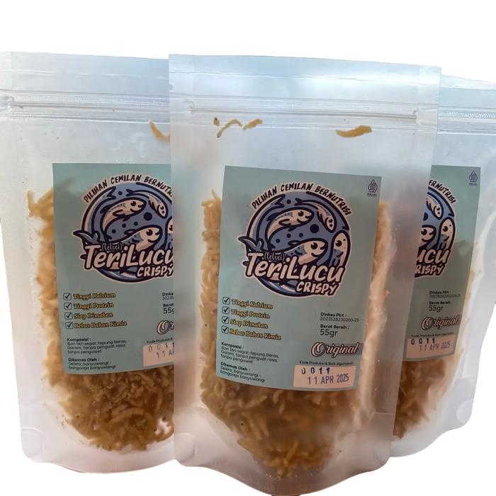 

TERMURAH Teri Lucu Crispy TELUCI , Teri Crispy , Teri krispy , Teri Nasi Super .Cemilan bernutrisi