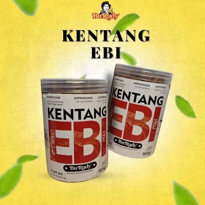 

STOK TERBATAS Kering Kentang Ebi Bu Rudy kemasan Tube 165gr Khas oleh oleh surabaya HL559