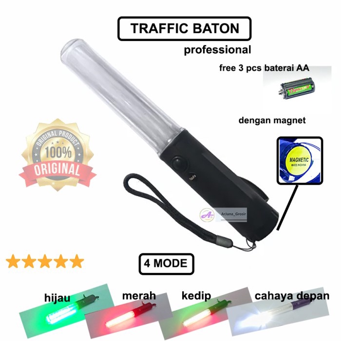 Senter parkir magnet LED / Tongkat parkir Lalu lintas LED dengan magnet Diskon TERMURAH