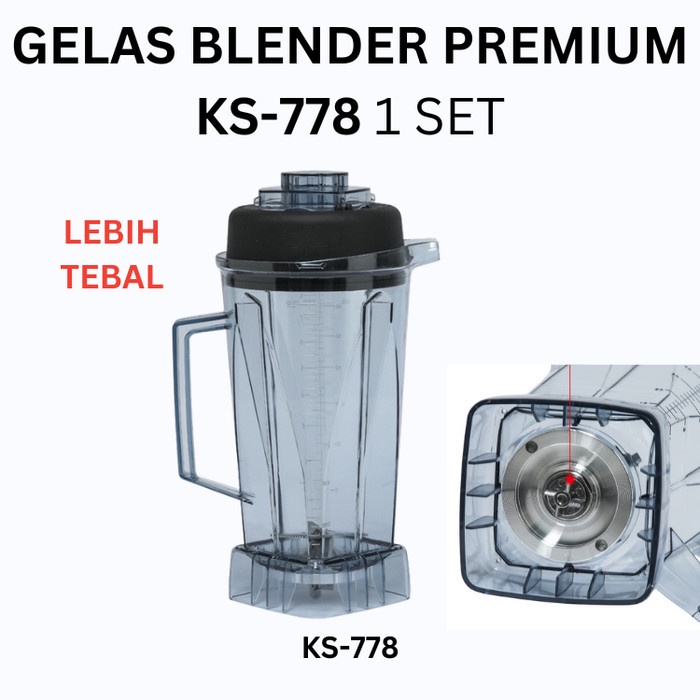 Sparepart Gelas Blender untuk GETRA KS-778 KS 778 KS/778