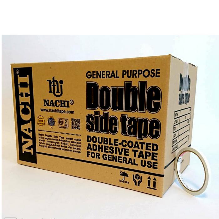 

TERBARU (Dus) Nachi Double Side Tape 6 mm x 10 Yard 1/4 Inch PROMO!
