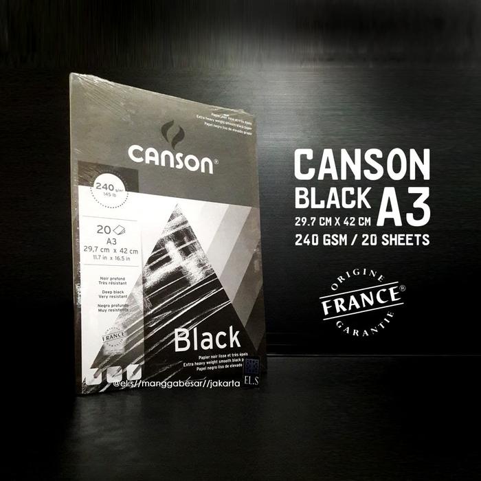 

TERBARU Canson Black A3 240 GSM PROMO!