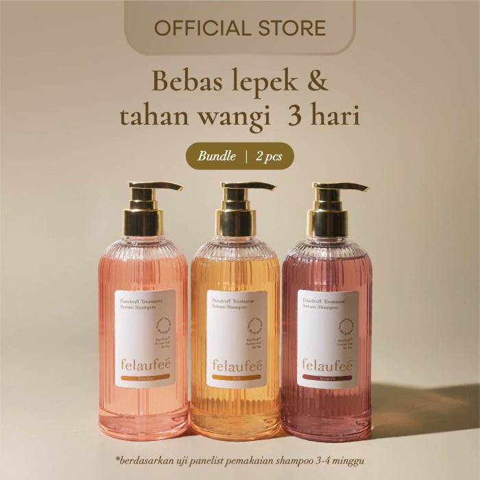 FELAUFEE - Dandruff Treatment Serum Shampoo - Bundle Anti Ketombe Equiscalp Technology