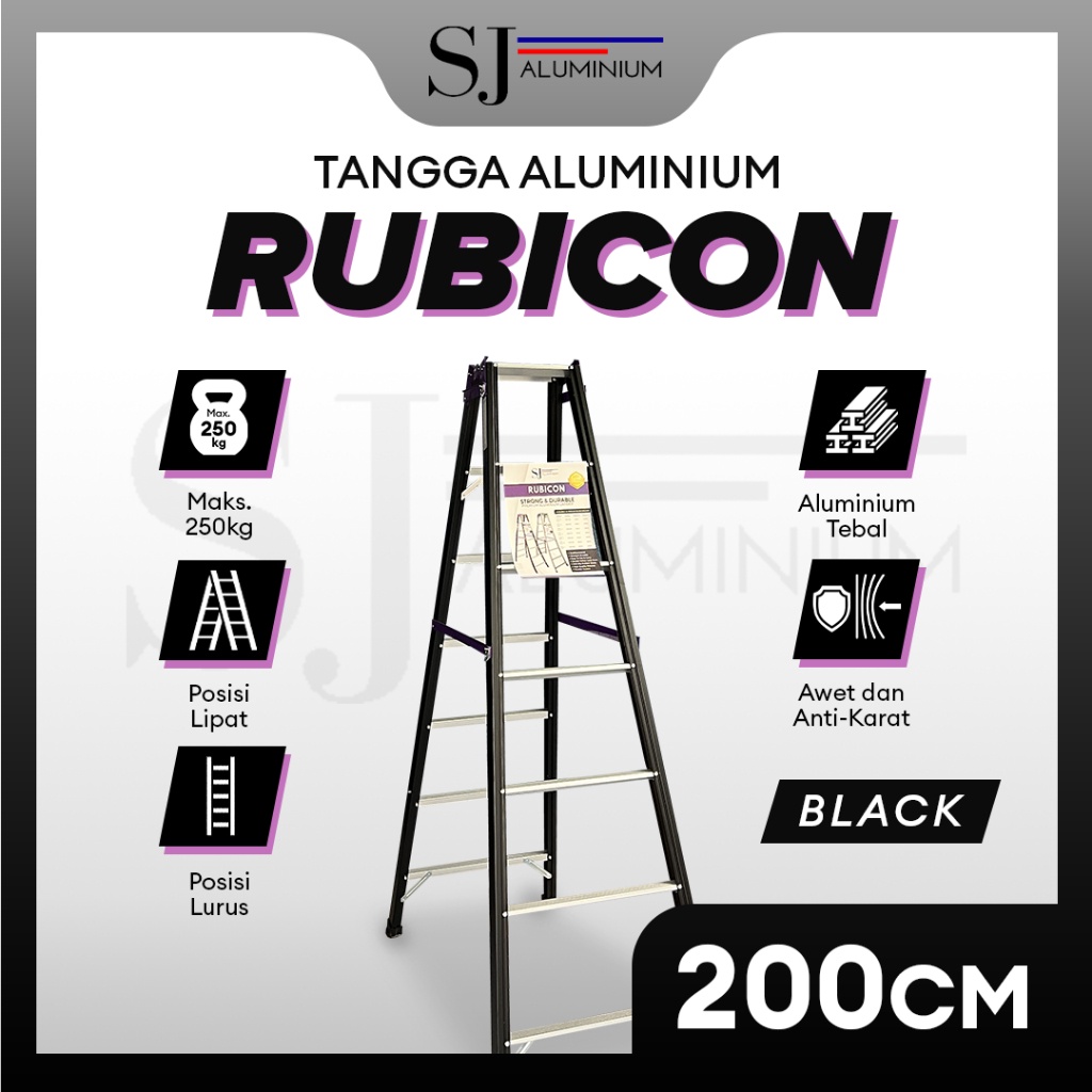 AYOOOLLARIZSS [RUBICON] Tangga Aluminium / Tangga Lipat / Tangga Aluminium Lipat - Jumbo &