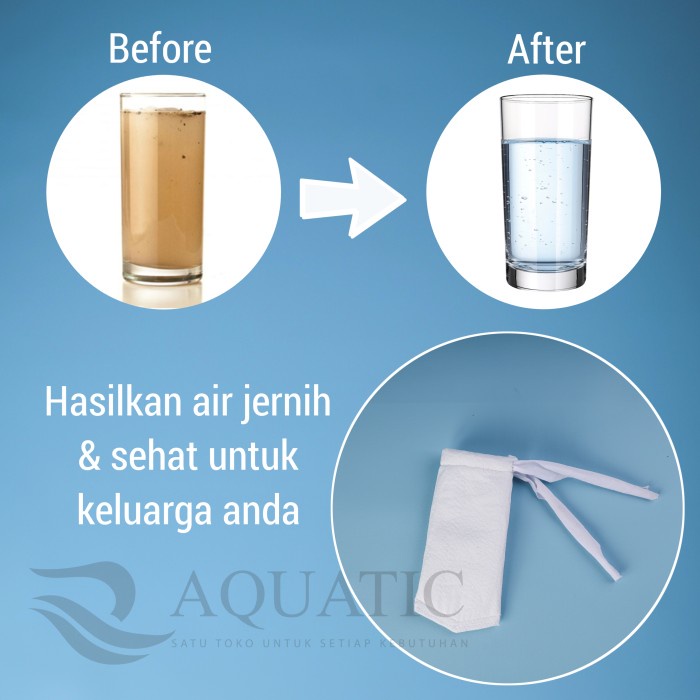 PROMO BELI 1 GRATIS 1 filter kain penjernih air kran dan toren