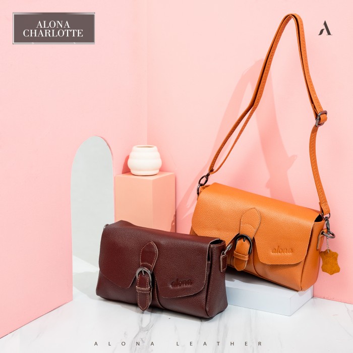 Hot Sale Tas Selempang Wanita Tas Wanita Alona Charlotte Tas Kulit Wanita Original
