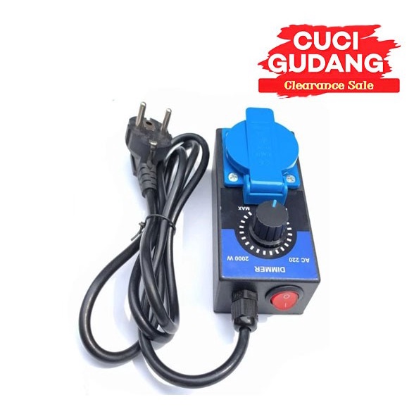 %$%$%$%$] Speed Controller Dimmer AC 2000W - Pengatur Kecerahan Lampu Pijar atau Motor AC seperti
