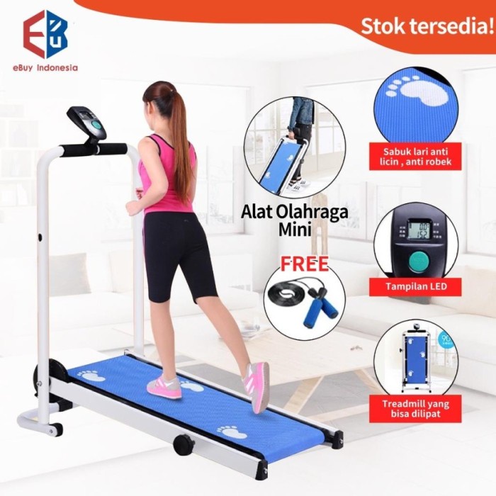 Mini Treadmill - Alat Fitness Termurah / Treadmill Alat Fitness / Treadmill Tanpa Suara Dalam