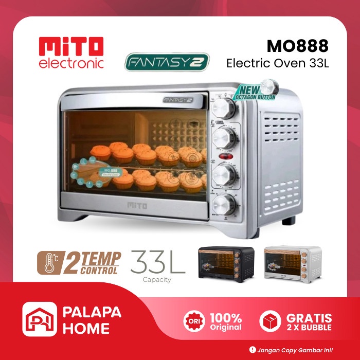 Oven Listrik Mito MO888 MO 888 Fantasy 2 33 Liter Open Mitochiba