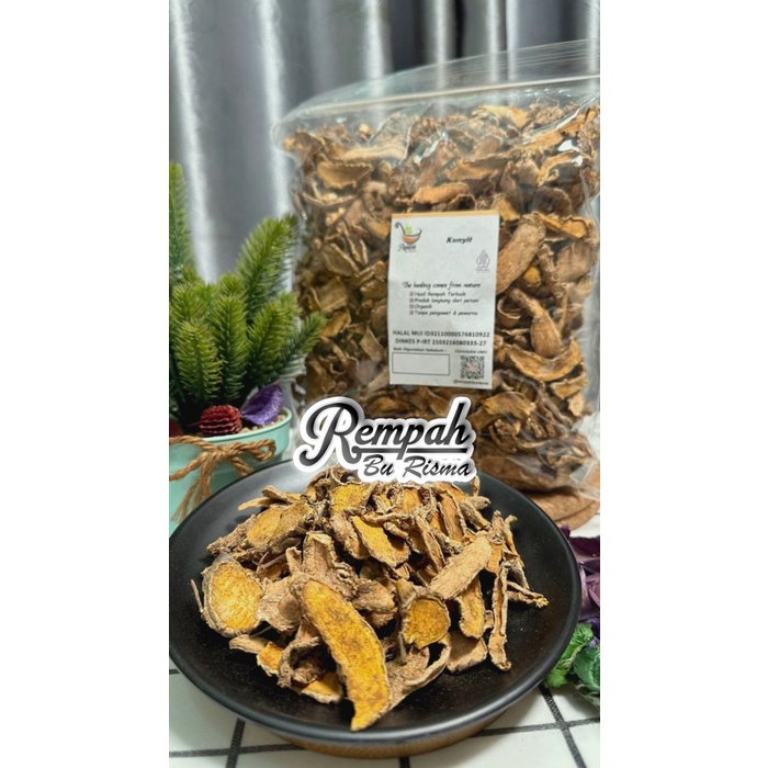 

TERMURAH!! Kunyit Kuning Kering - Kunir Rajang Kering 100 gram
