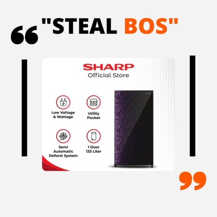 Kulkas sharp 1 pintu 165 sharp 165 133 liter sharp 167 kulkas 1 pintu sharp 167