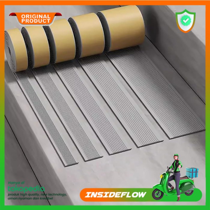 ROYzC- Lakban Stiker List Lantai Tangga Anti Slip Licin Selip Tape Sticker Lis Tangga