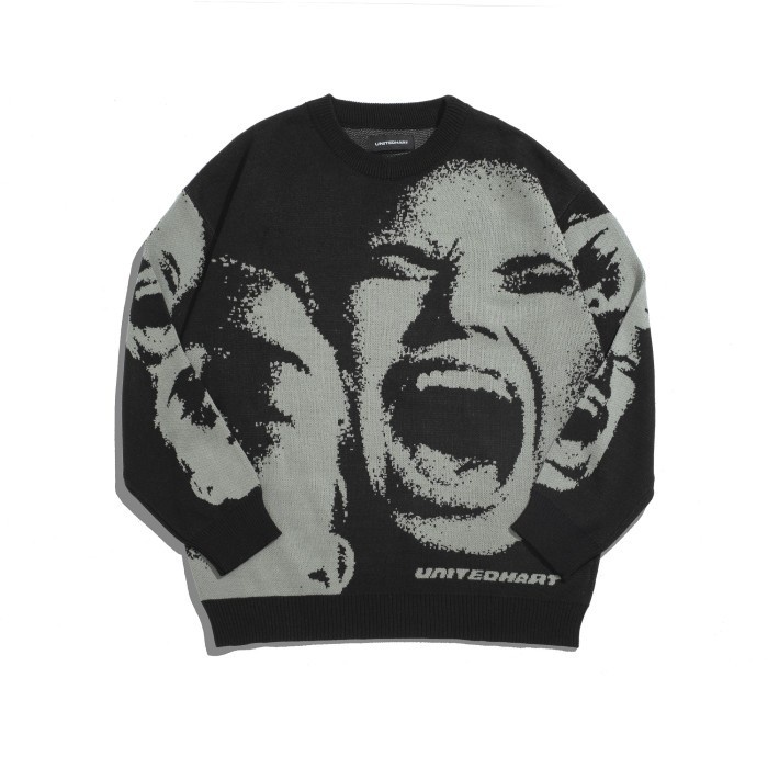 UH! Crewneck Knited - SCREAM -AmanahJaminan