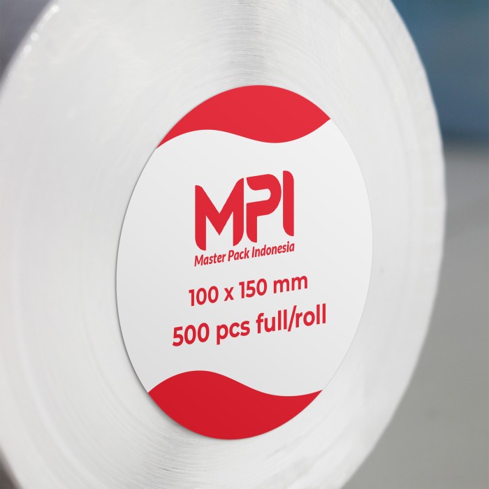 

Gilang_Store Label Thermal Sticker 100 x 150 mm A6 isi 500 pcs MPI BERKUALITAS ROLL