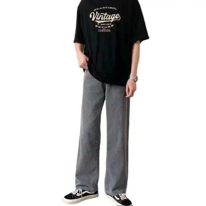 Lariss- DENIM LOOSE PANTS Celana Jean Baggy Pants Pria Oversize Loose Denim Jeans Panjang Straight