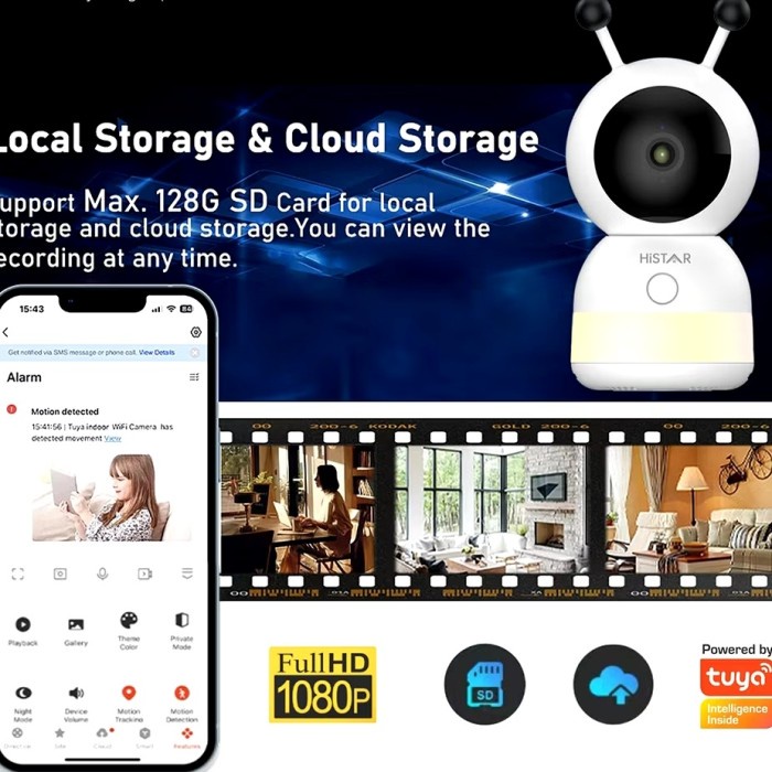 %$%$%$%$] Kamera CCTV WIFI HISTAR Smart Ip Camera Babycam