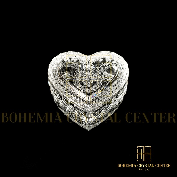 

Peno_Hay Box Perhiasan Love Bohemia Crystal berlian emas hamper kado valentine