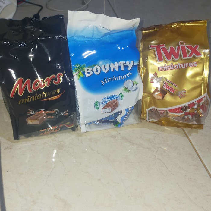

Sale Terbatas Mars/Bounty/Twix Miniatures Chocolate Belanda Aman