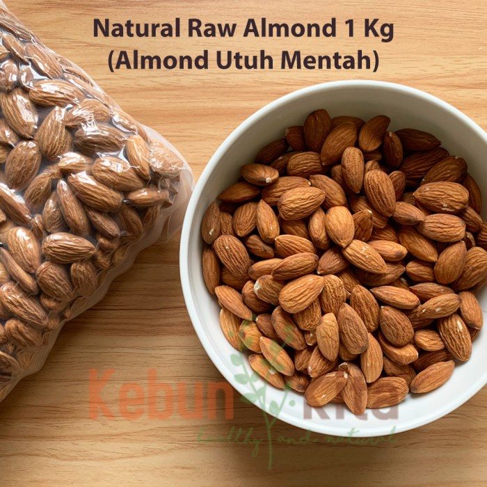 

Kacang Almond 1kg (Natural Raw Almond)