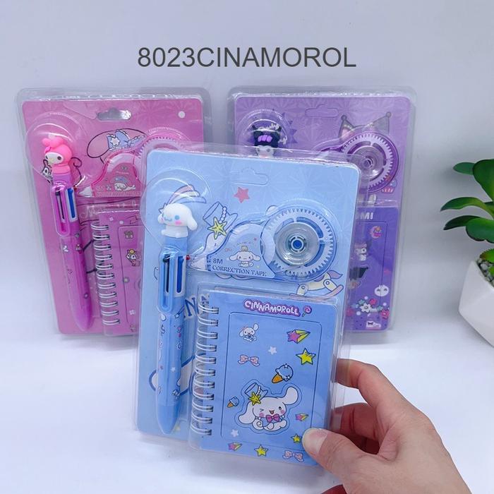 

LUCKY CAT - SET ALAT TULIS PULPEN DAN BUKU MEMO SANRIO SET PULPEN SANRIO STUDY SET SANRIO ALAT TULIS