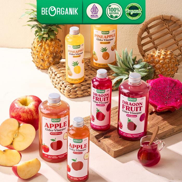 

Beorganik All Variant Apple Cider Vinegar / Pineapple / Dragonfruit With The Mother Cuka Apel / Cuka