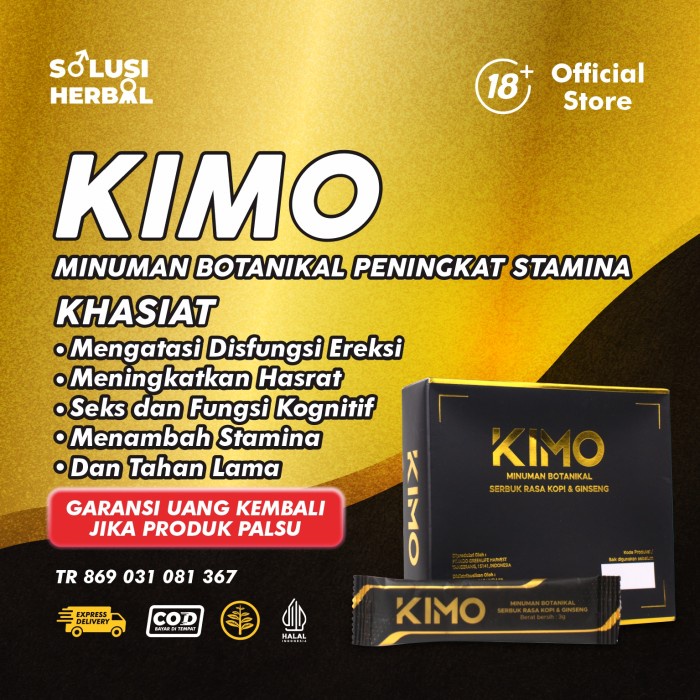 Kimo Herbal Obat Tahan Lama Kuat Stamina Pria Dewasa Asli Original