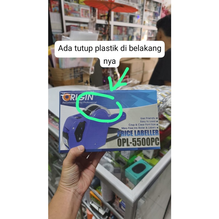 

------] price labeller mesin label origin tipe 5500 PC ( ada tutup belakangnya ) mencegah kotoran