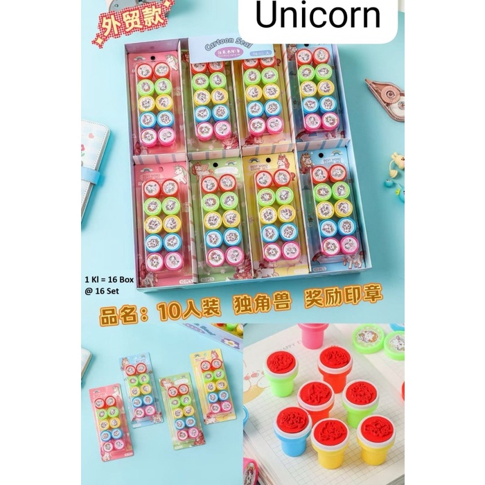 

>>>>>] stample stempel cap isi 10 kuroni dkk / unicorn / sea creature / sayuran / kendaraan / animal