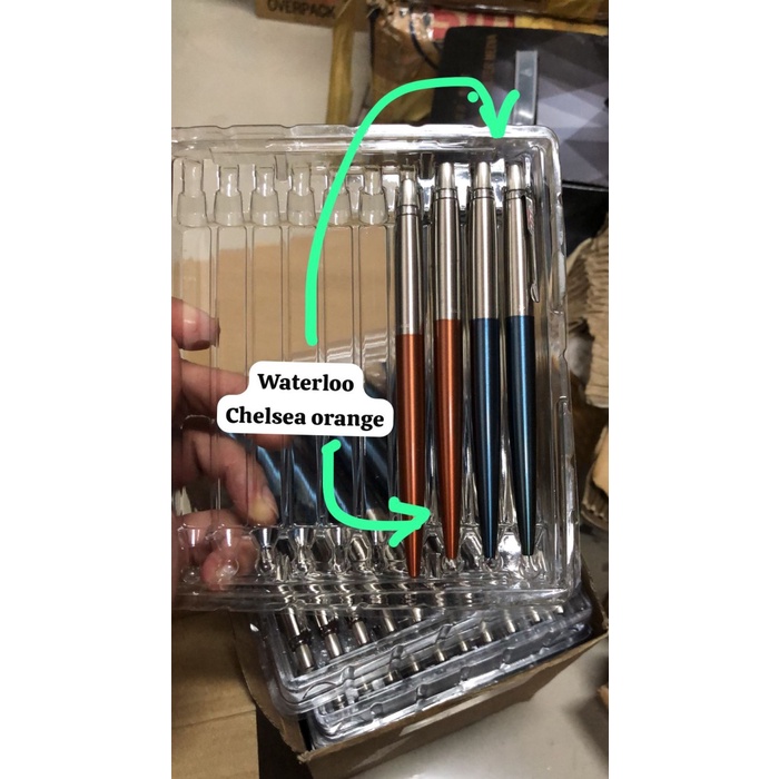 

>>>>>] ballpoint parker jotter waterloo / chelsea orange ( ss metal) original plus box parker