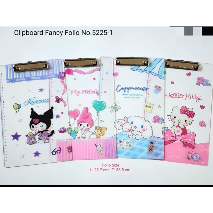 .........] papan dada clip board transparan gambar slam dunk / sanrio / anime dewasa / robot