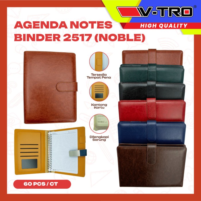 

Produk Terbaik] map binder loose leaf kulit sintetis dengan saku kode noble 2517 satuan vtro