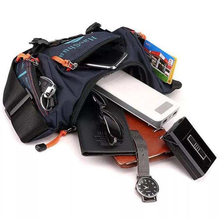 WTS- Tas Selempang Pria Hs Waistbag Kasual Banyak Ruang