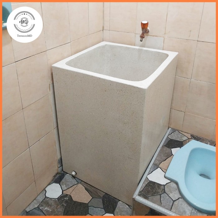 Bak mandi kotak teraso Bak air