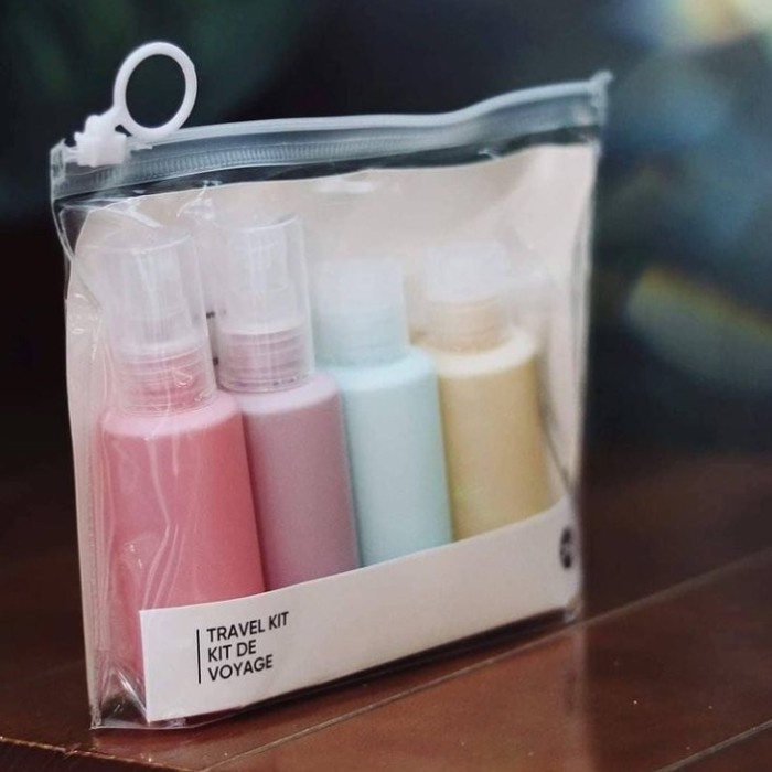Botol Spray Botol Lotion Miniso - Botol Travel Kit Kosong 5 Pcs