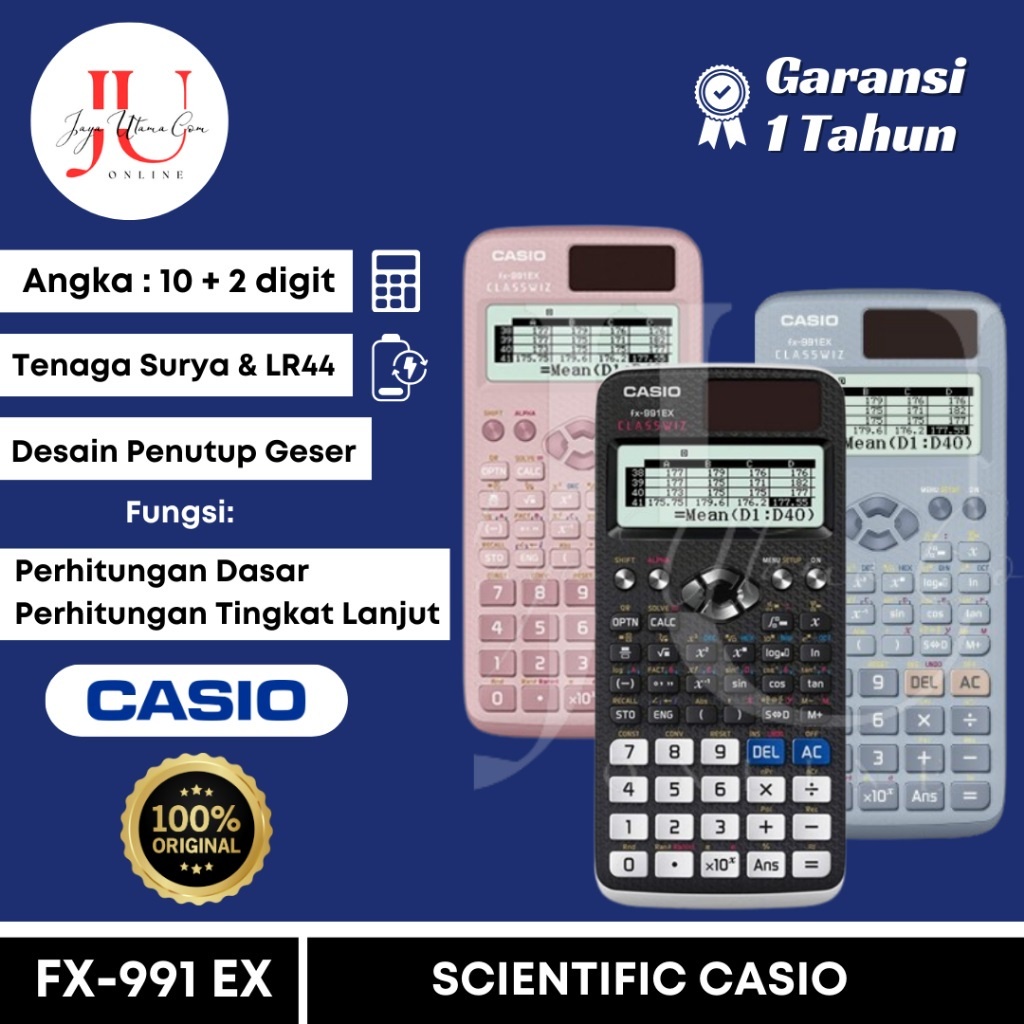 

CALCULATOR CASIO FX-991EX / FX 991EX / FX 991 EX / BLACK PINK BLUE Dw05
