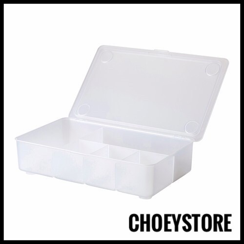 

Ready Kotak Sekat Bening Tempat Pensil Box Aksesoris Transparan