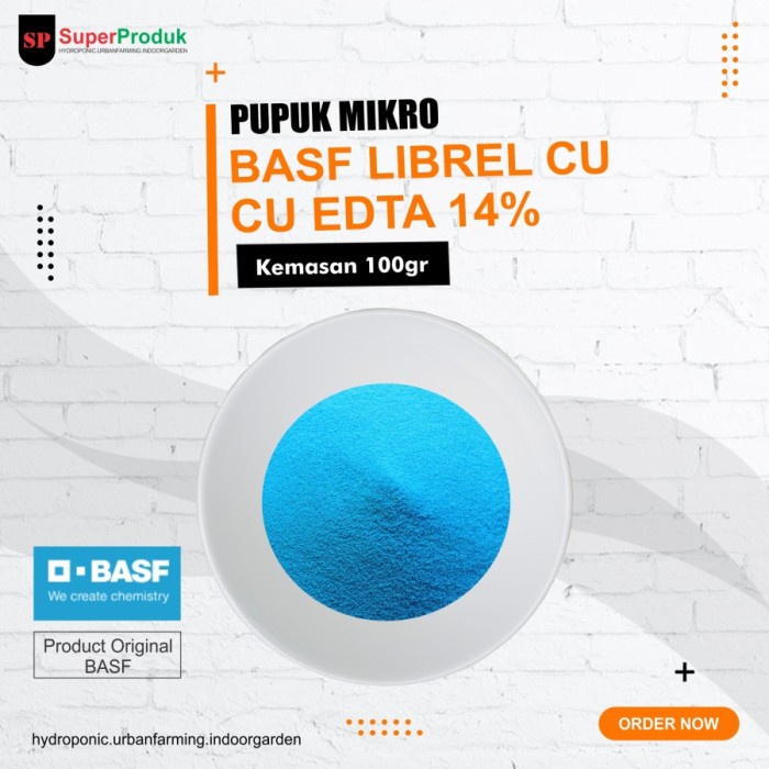 Fresh Flower Pupuk Mikro Librel Cu Edta 14% Basf 1Kg
