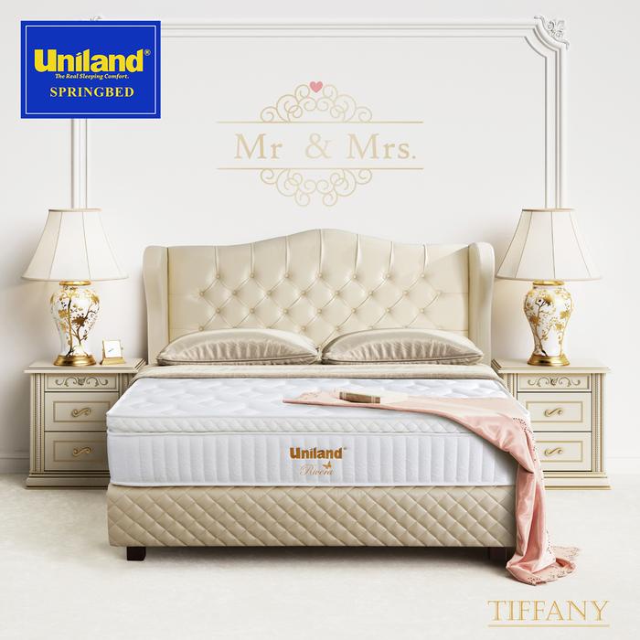 Quantum Furniture - Uniland Springbed Rivera Pillowtop Tiffany Full Set Kasur Spring Bed