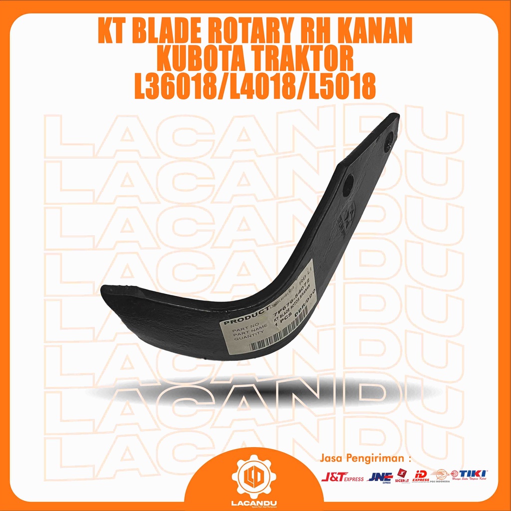 KT BLADE ROTARY RH KANAN KUBOTA TRAKTOR L36018-L4018-L5018 7P676-54072 FOR TRAKTOR LACANDU PART