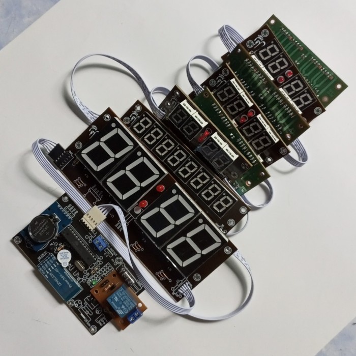 Modul Controller Jam Iqomah Waktu Shalat Seven 7 Segment Kecil