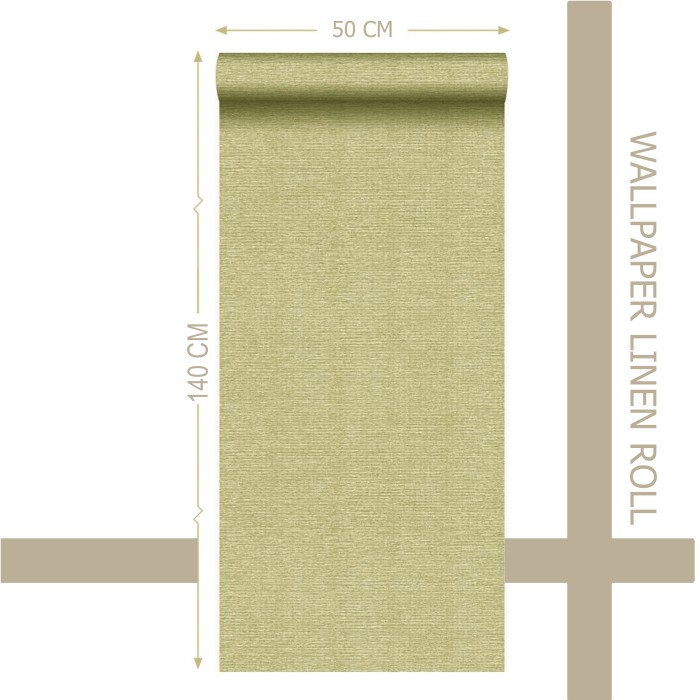 Wallpaper Sticker dinding Linen Roll / Wallfoam Dinding Dekorasi Kamar