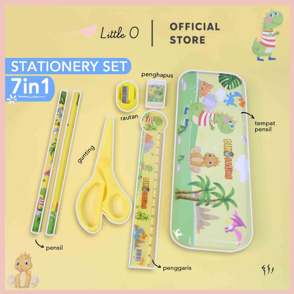 

Paket Alat Tulis Set 7in1 Stationery Set Dengan Gunting Study Set Anak Karakter Dw05