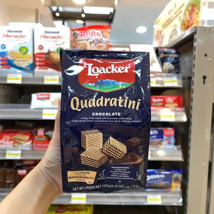 

Kuliner.Kita Loacker Quadratini Chocolate/Wafer Krim Cokelat 125Gr
