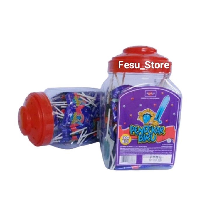 

Kuliner.Kita Permen Pendekar Biru Isi 100Pcs Toples