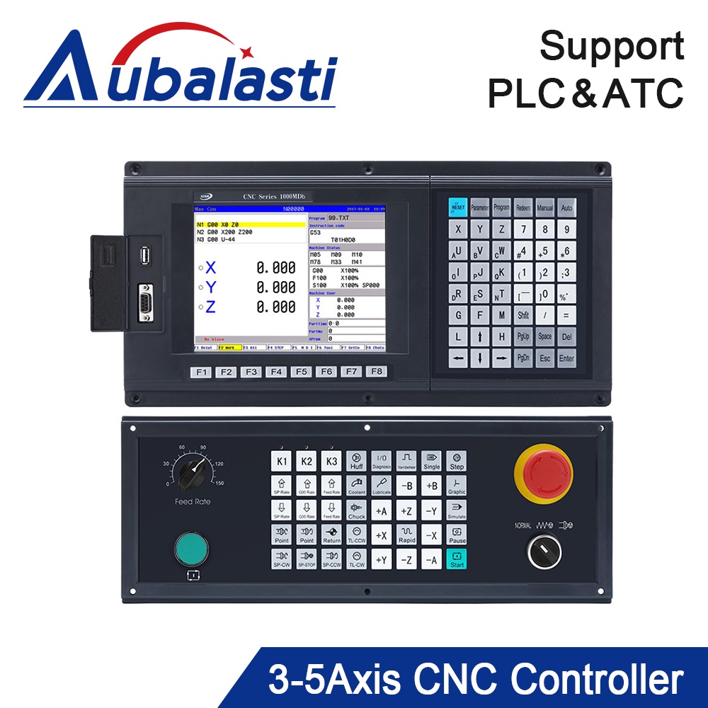 Aubalasti CNC Controller CNC1000MDb Series 3Axis 4Axis 5Axis Support ATC and PLC for Drilling and